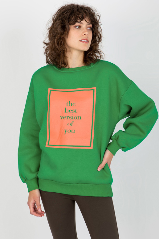 Zaļš liela izmēra sporta krekls ar...