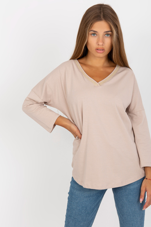 Bēša ikdienas blūze ar 3/4 piedurknēm...