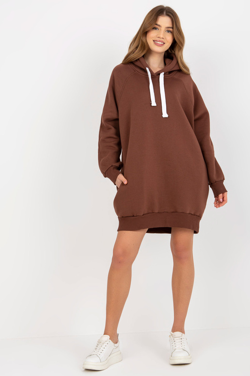 Brūns garais sporta krekls ar kabatām