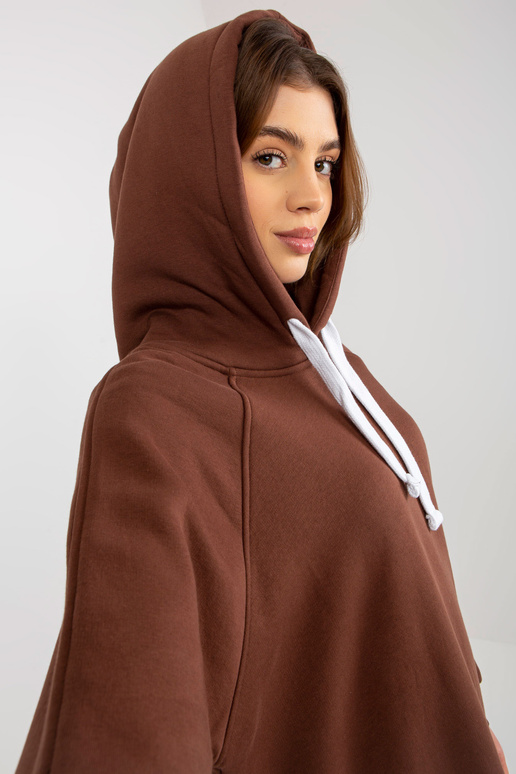 Brūns garais sporta krekls ar kabatām