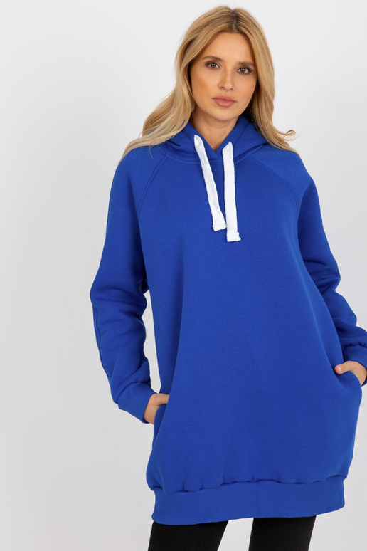 Kobalta garais sporta krekls ar kabatām