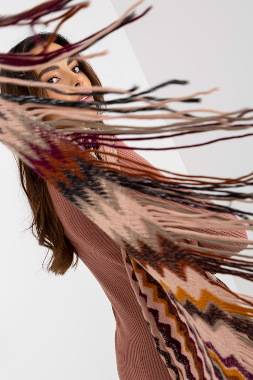 Šalle-AT-SZ-2799.12X-tumši rozā krāsā