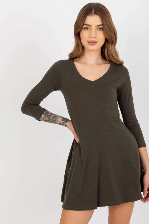 Sukienka-EM-SK-HW/20-309.11P-khaki