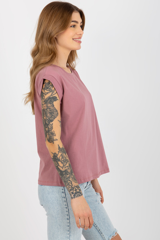 Netīri rozā pamata T-krekls ar īsām... Netīri rozā pamata T-krekls ar īsām...