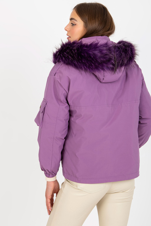 Violeta dūnu ziemas jaka ar kabatām Violeta dūnu ziemas jaka ar kabatām