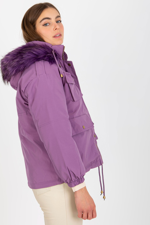 Violeta dūnu ziemas jaka ar kabatām Violeta dūnu ziemas jaka ar kabatām