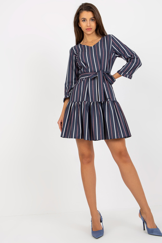 Marineblau gestreiftes...