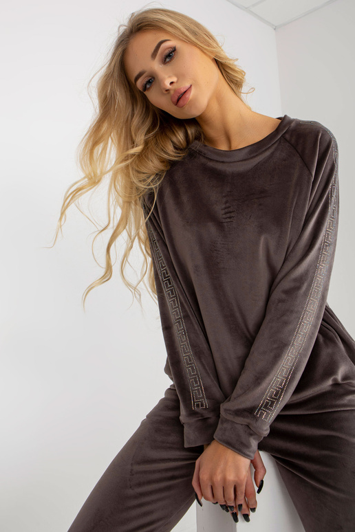 Tumši pelēks sieviešu velūra...