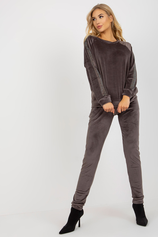 Tumši pelēks sieviešu velūra...