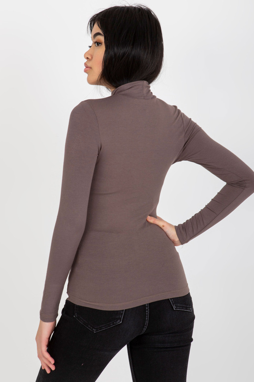 Tumši brūna pamata blūze ar...