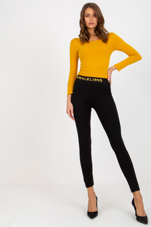 Melni kokvilnas ikdienas legingi