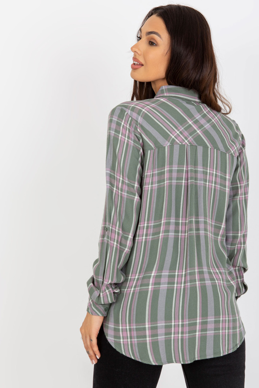 Khaki krāsas sieviešu rūtains...