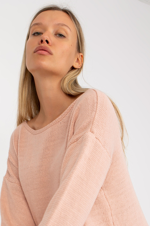 Netīri rozā oversize džemperis ar...