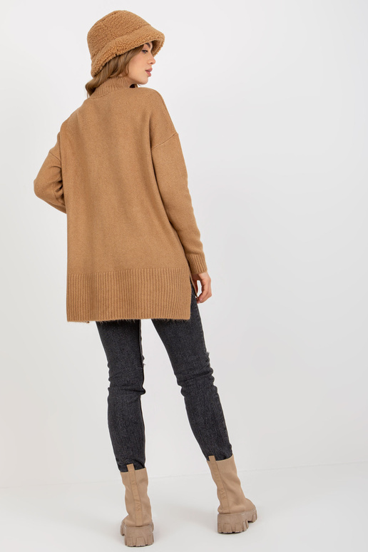 Kamieļu garš oversize džemperis ar...