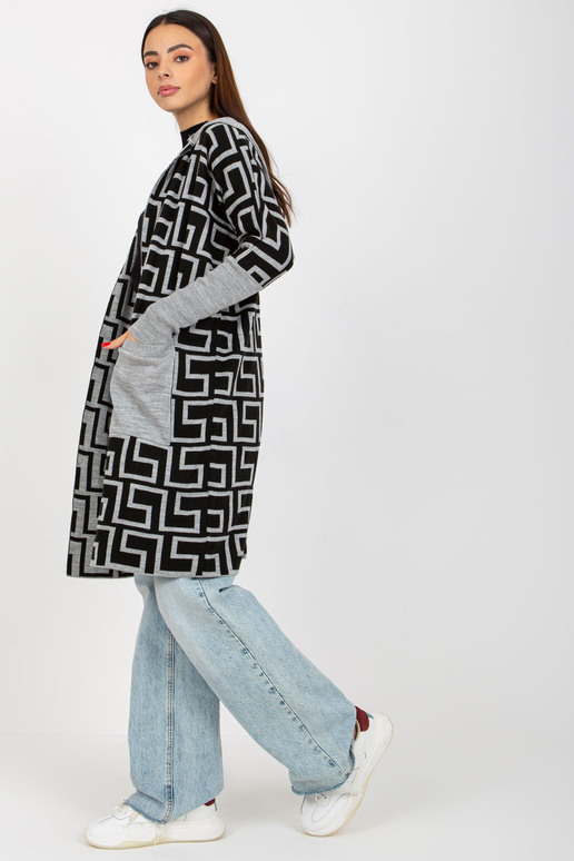 Kardigan VI-SW-21TU1446.19P PELĒKS/MELNS