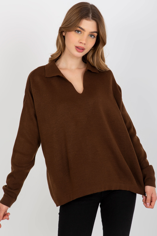 Tumši brūns vienkāršs oversize...