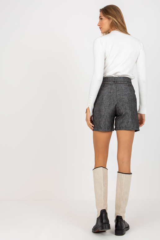 Tumši pelēki sieviešu eleganti šorti...