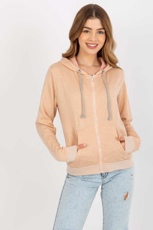 Persiku krāsas sporta krekls ar...