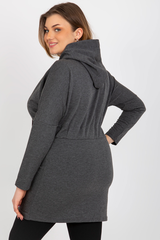 Tumši pelēks liela izmēra džemperis...