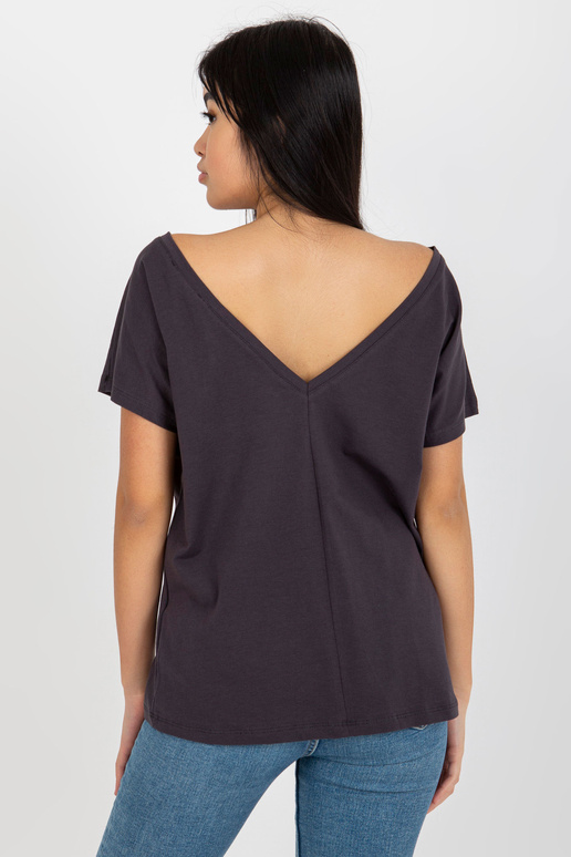 Brīvs grafīta t-krekls no kokvilnas Fire