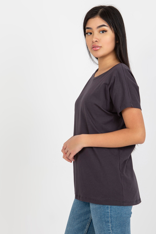 Brīvs grafīta t-krekls no kokvilnas Fire