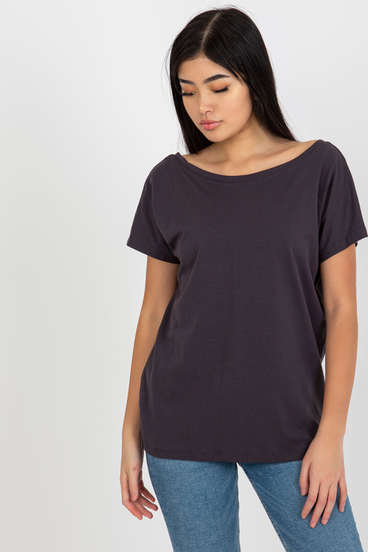 Brīvs grafīta t-krekls no kokvilnas Fire