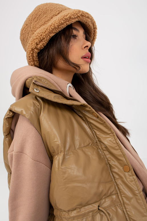 Kamieļu dūnu eko ādas veste ar vatējumu