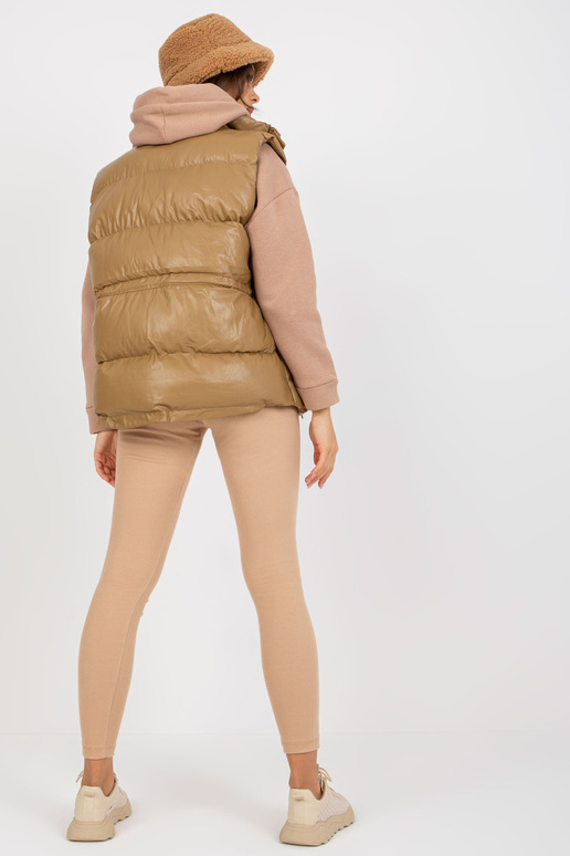 Kamieļu dūnu eko ādas veste ar vatējumu