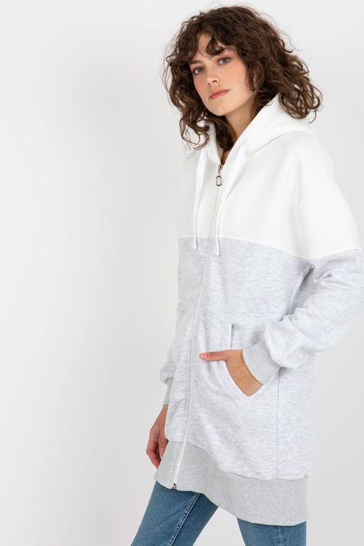 Ekrīpelēks sporta krekls ar kapuci