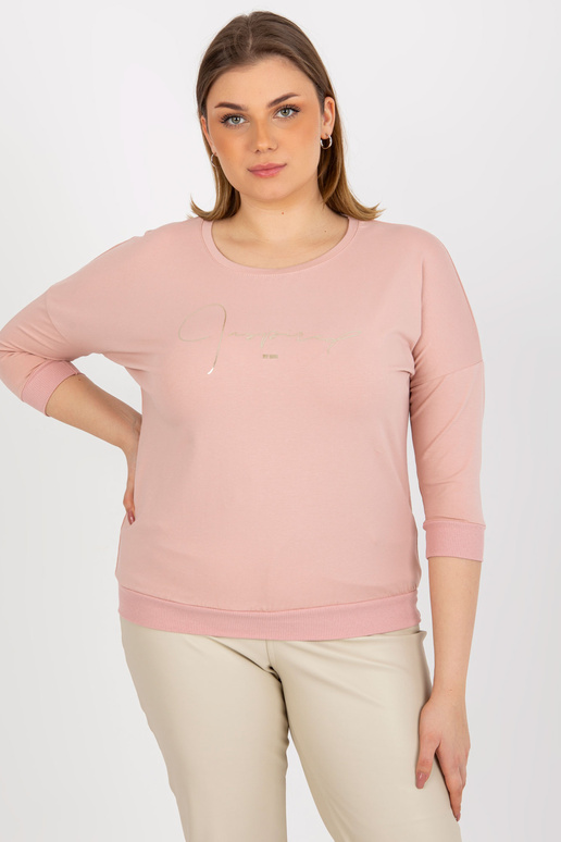Bāli rozā plus izmēra blūze ar...