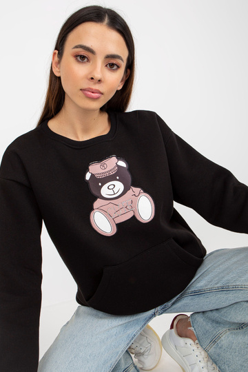 Melns ķengura sporta krekls...