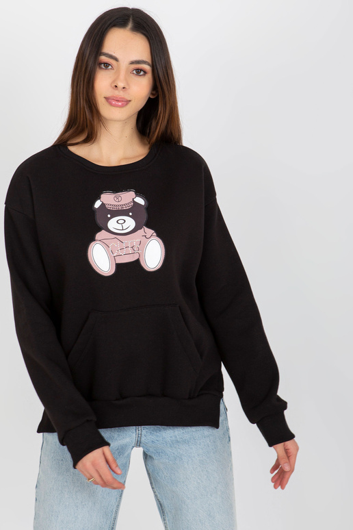 Melns ķengura sporta krekls ar lācīti...