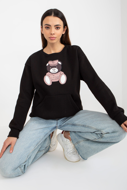 Melns ķengura sporta krekls ar lācīti...