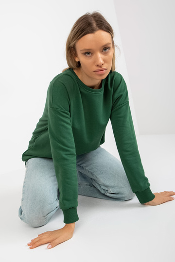 Tumši zaļš garš džemperis...