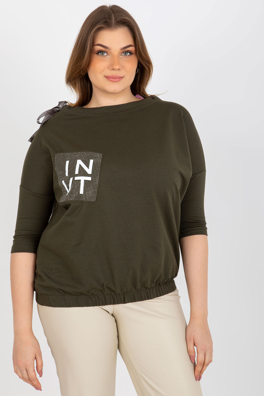 Haki krāsas sieviešu liela izmēra...