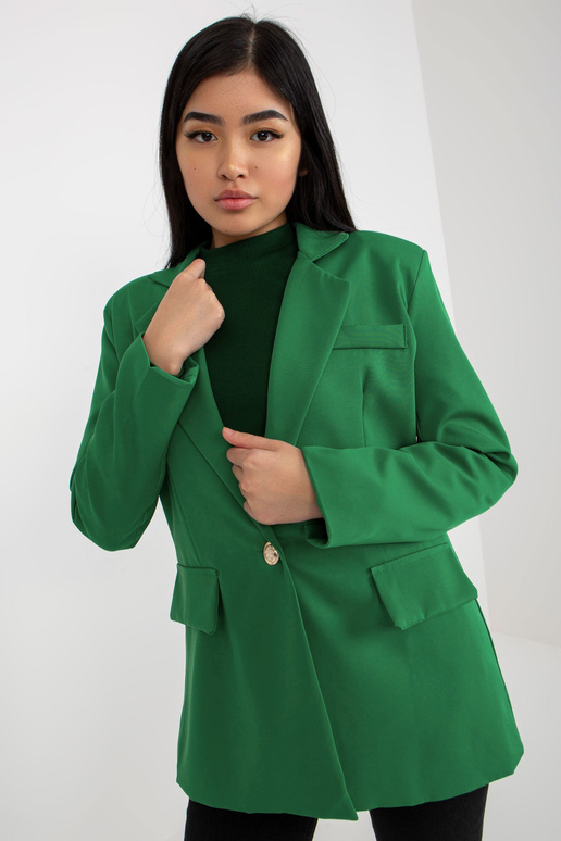 Zaļš sieviešu žakete ar pogas aizdari... Zaļš sieviešu žakete ar pogas aizdari...