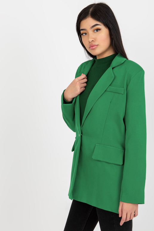 Zaļš sieviešu žakete ar pogas aizdari... Zaļš sieviešu žakete ar pogas aizdari...