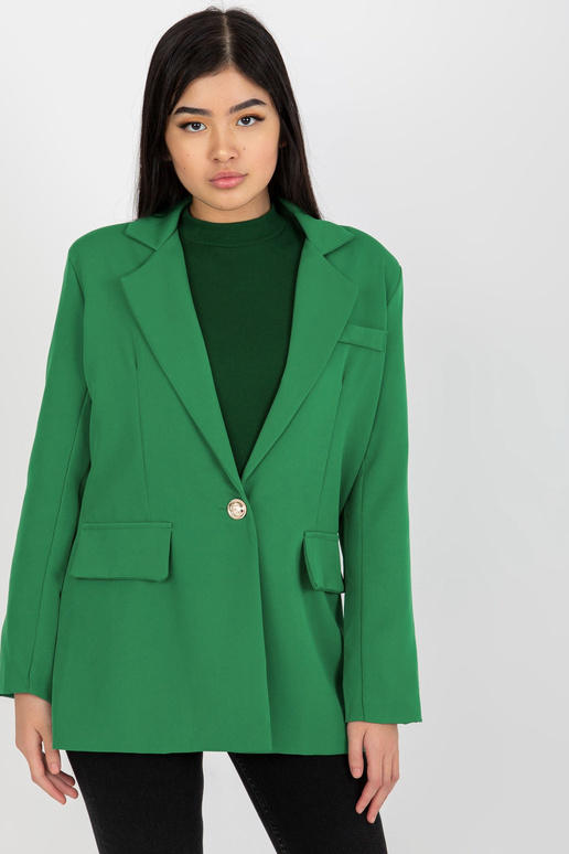 Zaļš sieviešu žakete ar pogas aizdari... Zaļš sieviešu žakete ar pogas aizdari...