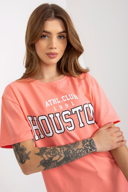 Persiku brīvs sieviešu T-krekls ar...