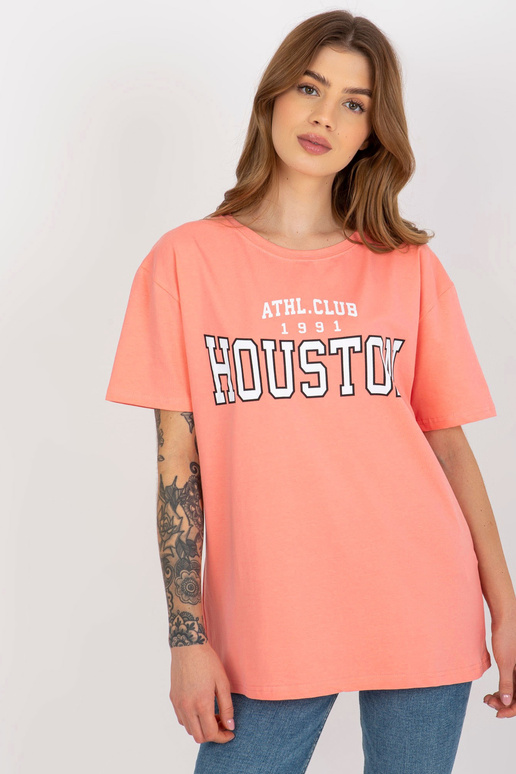 Persiku brīvs sieviešu T-krekls ar...