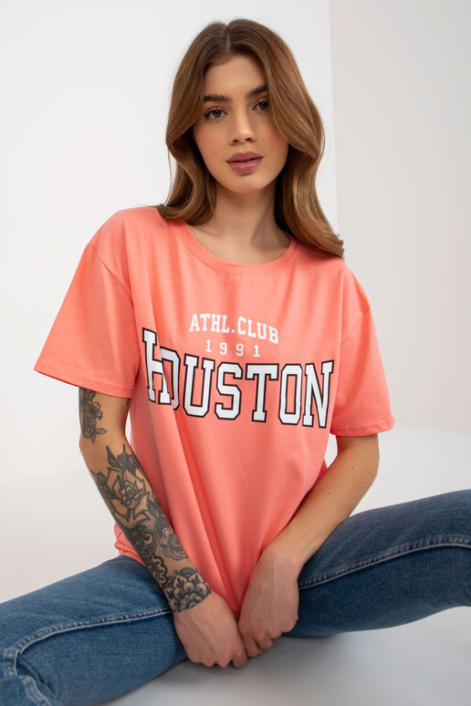 Persiku brīvs sieviešu T-krekls ar...