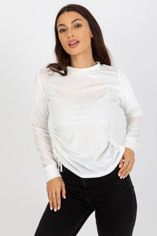 Ecru vistas Damenbluse aus Velours...