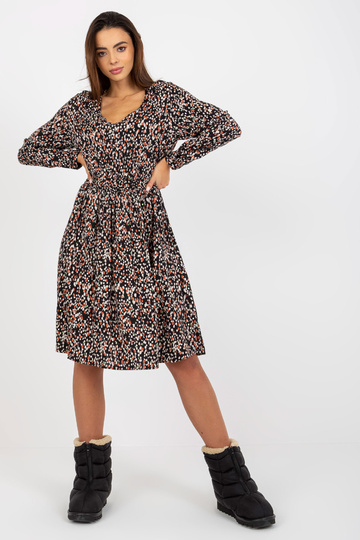 Melna viskozes kleita ar... 2