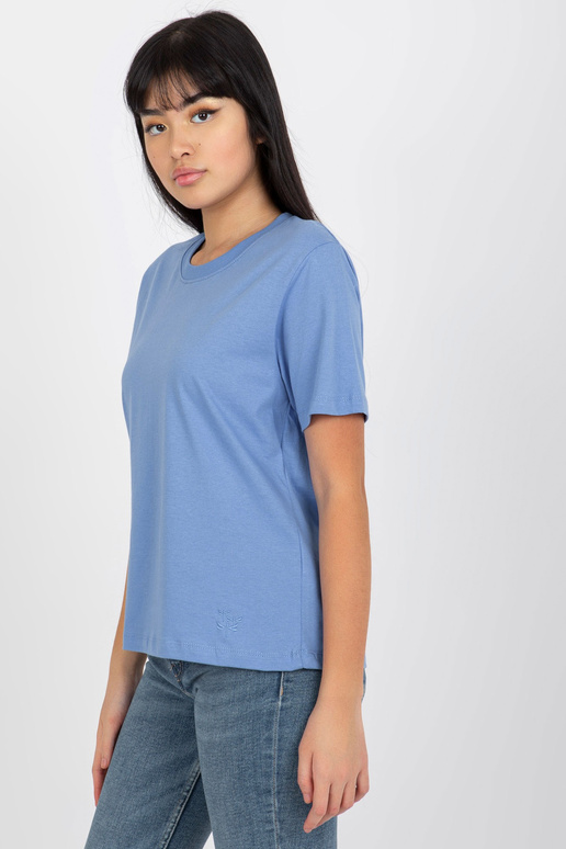 Zils klasisks T-krekls no kokvilnas... Zils klasisks T-krekls no kokvilnas...