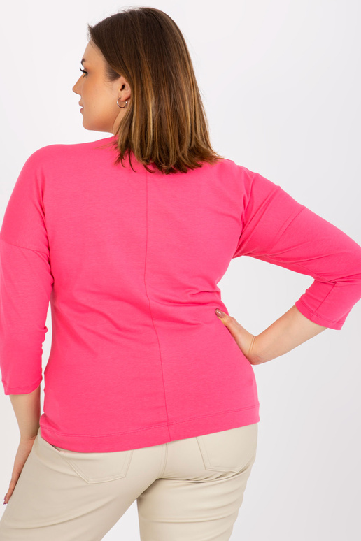 Rozā sieviešu liela izmēra blūze ar...