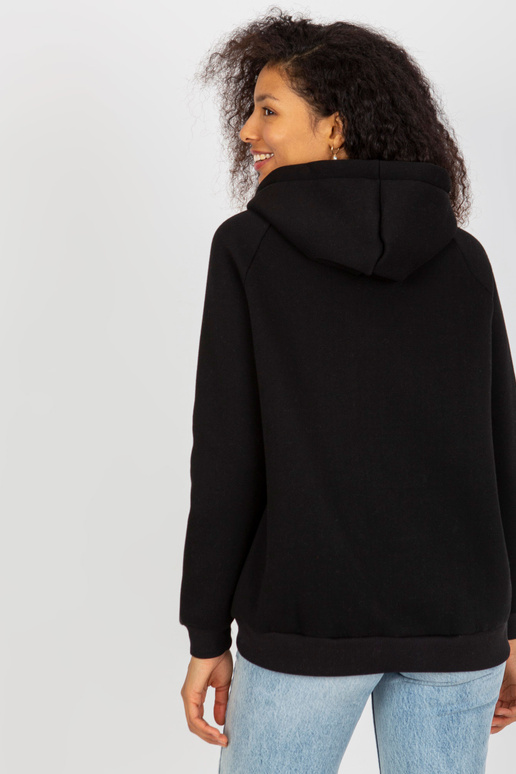 Melns ķengura džemperis ar kapuci OCH...