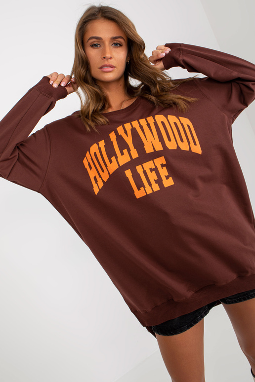 Bluza VI-BL-3102.01P D.BRŪNA/ORANŽA