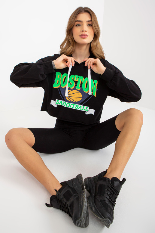 Melns sieviešu ikdienas komplekts ar...