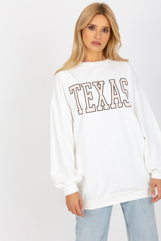 Ecru Long Cotton Print džemperis