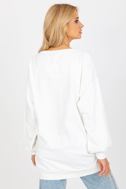 Ecru Long Cotton Print džemperis